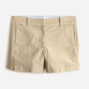 New! J. Crew Women's stretch chino shorts in Khaki size 6